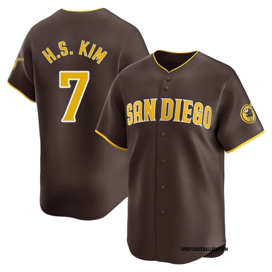 Ha-Seong Kim Men's San Diego Padres Brown Limited Away Jersey