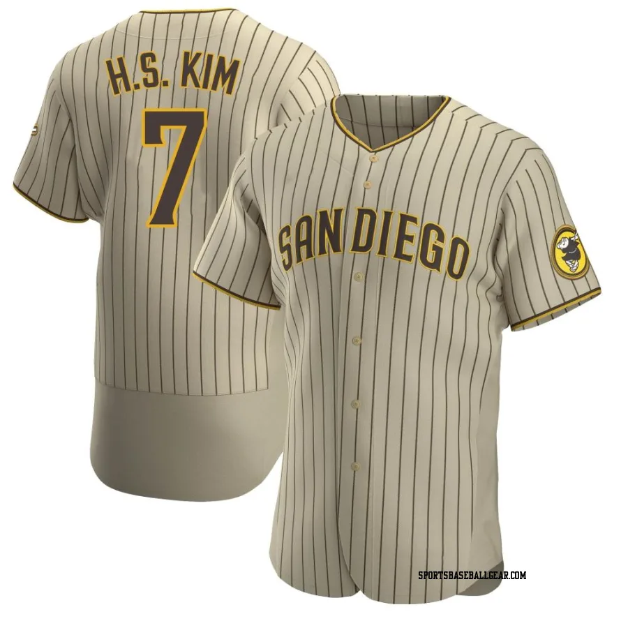 Ha-Seong Kim Men's San Diego Padres Tan/Brown Authentic Alternate Jersey