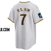 Ha-Seong Kim Men's San Diego Padres White Replica 2024 World Tour Seoul Series Home Jersey