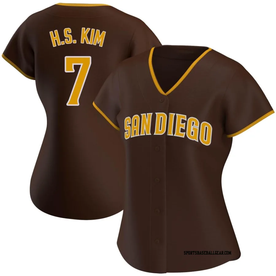 Ha-Seong Kim Women's San Diego Padres Brown Authentic Road Jersey