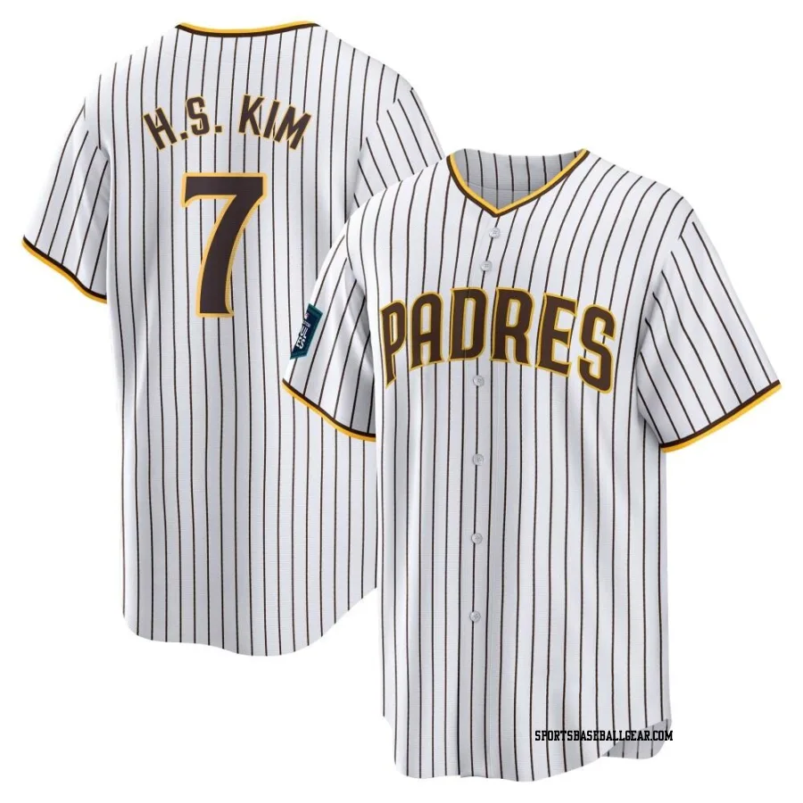 Ha-Seong Kim Youth San Diego Padres White Replica 2024 World Tour Seoul Series Home Jersey