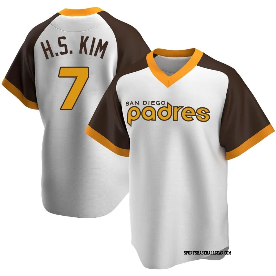 Ha-Seong Kim Youth San Diego Padres White Replica Home Cooperstown Collection Jersey