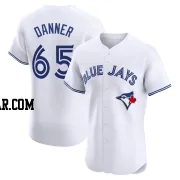 Hagen Danner Men's Toronto Blue Jays White Elite Home Jersey