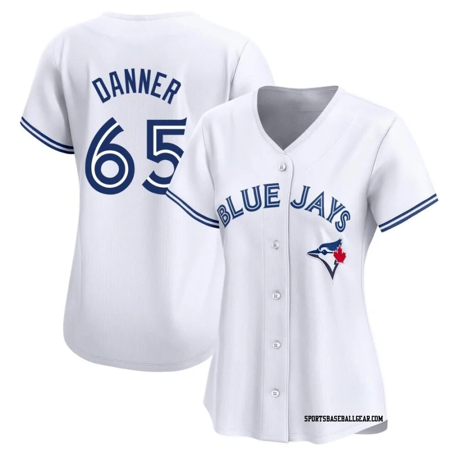 Hagen Danner Women's Toronto Blue Jays White Limited Home Jersey