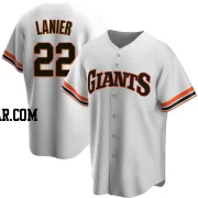 Hal Lanier Men's San Francisco Giants White Replica Home Cooperstown Collection Jersey