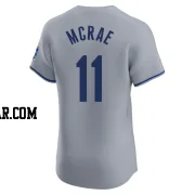 Hal Mcrae Men's Kansas City Royals Gray Elite Road Jersey