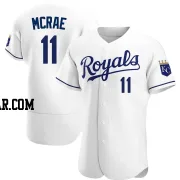 Hal Mcrae Men's Kansas City Royals White Authentic Home Jersey