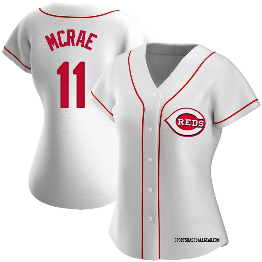 Hal Mcrae Women's Cincinnati Reds White Authentic Home Jersey