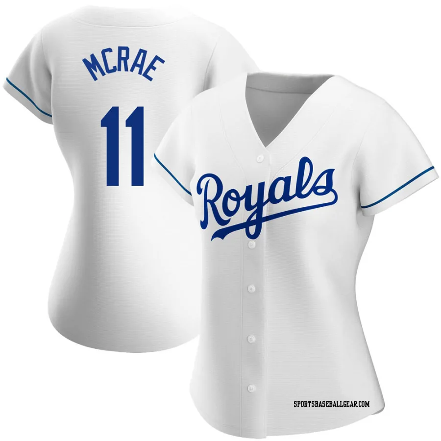 Hal Mcrae Women's Kansas City Royals White Authentic Home Jersey