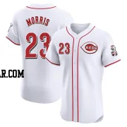 Hal Morris Men's Cincinnati Reds White Elite Home Jersey