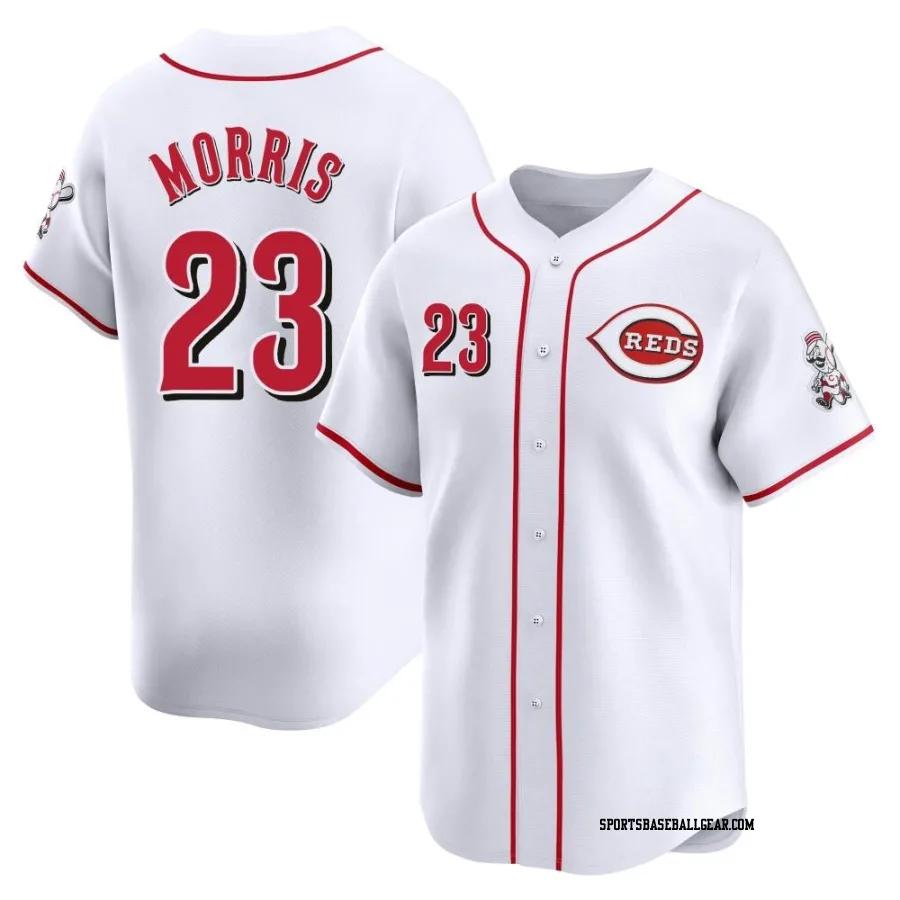 Hal Morris Men's Cincinnati Reds White Limited Home Jersey