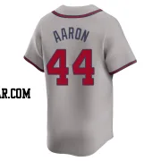 Hank Aaron Youth Atlanta Braves Gray Limited Away Jersey