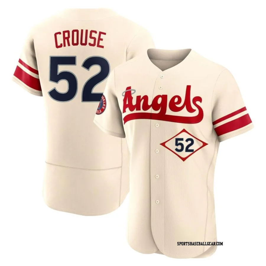 Hans Crouse Men's Los Angeles Angels Cream Authentic 2022 City Connect Jersey