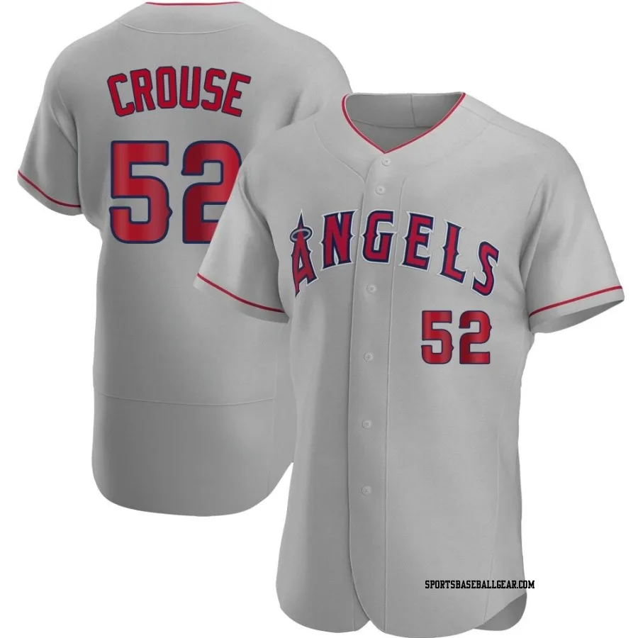 Hans Crouse Men's Los Angeles Angels Gray Authentic Road Jersey