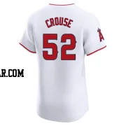 Hans Crouse Men's Los Angeles Angels White Elite Home Jersey