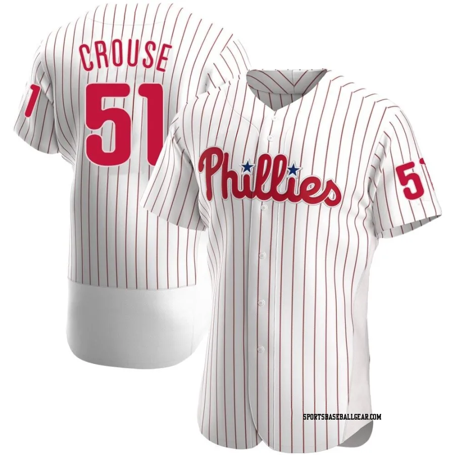 Hans Crouse Men's Philadelphia Phillies White Authentic Home Jersey