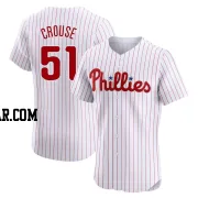 Hans Crouse Men's Philadelphia Phillies White Elite Home Jersey