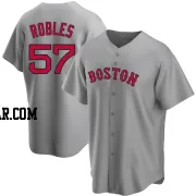 Hansel Robles Men's Boston Red Sox Gray Replica Road Jersey