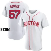 Hansel Robles Men's Boston Red Sox White Authentic 2021 Patriots' Day Jersey