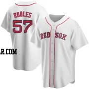 Hansel Robles Men's Boston Red Sox White Replica Home Jersey