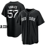 Hansel Robles Youth Boston Red Sox Black/White Replica Jersey