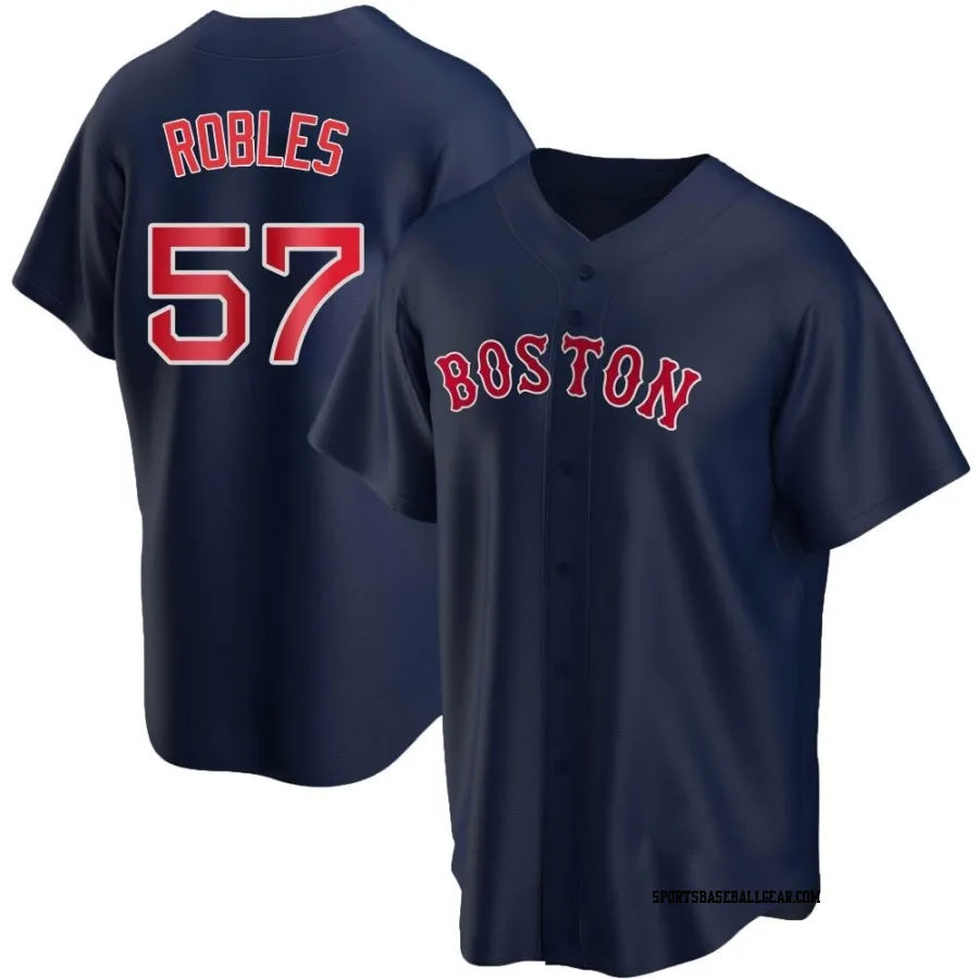 Hansel Robles Youth Boston Red Sox Navy Replica Alternate Jersey