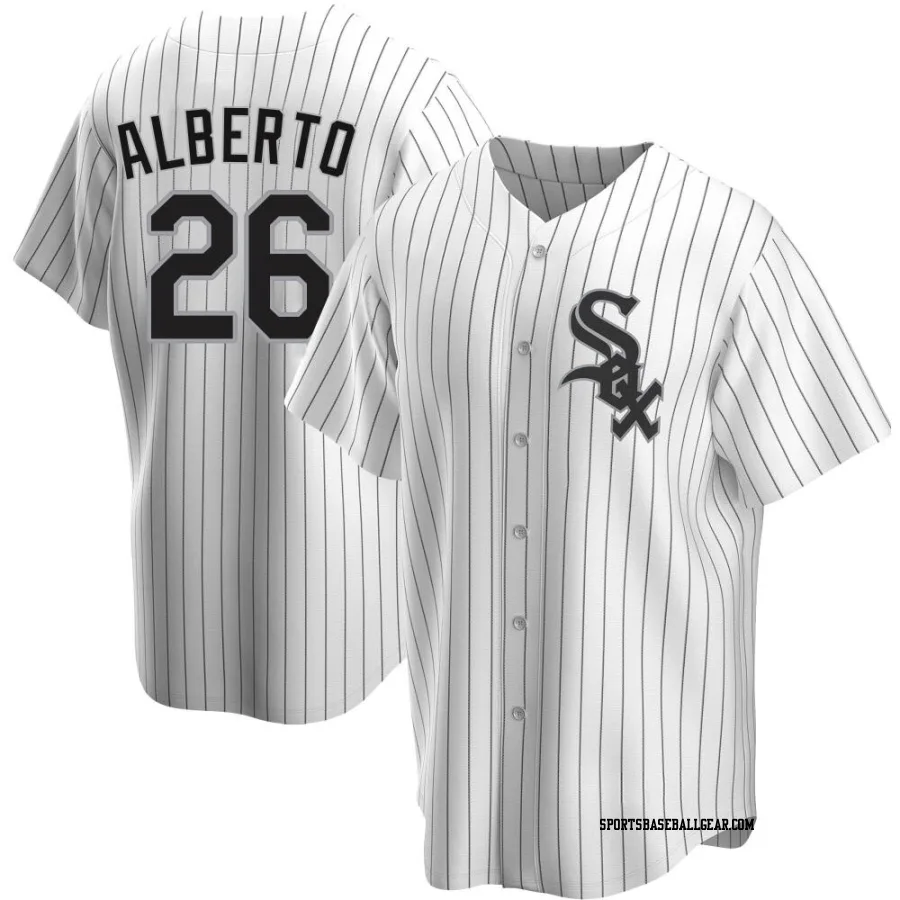 Hanser Alberto Youth Chicago White Sox White Replica Home Jersey