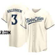 Harmon Killebrew Men's Minnesota Twins Cream Replica Alternate Jersey