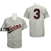 Harmon Killebrew Men's Minnesota Twins Grey Authentic 1969 Throwback Jersey