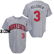 Harmon Killebrew Men's Minnesota Twins Grey Replica 1987 Throwback Jersey