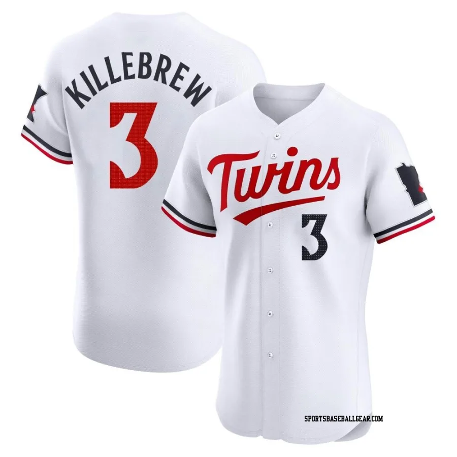 Harmon Killebrew Men's Minnesota Twins White Elite Home Jersey