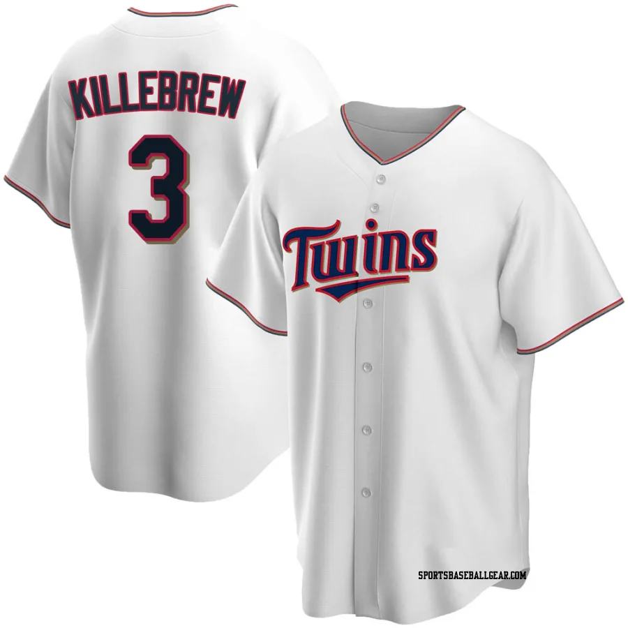 Harmon Killebrew Men's Minnesota Twins White Replica Home Jersey