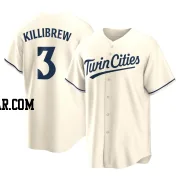 Harmon Killibrew Men's Minnesota Twins Cream Replica Alternate Jersey