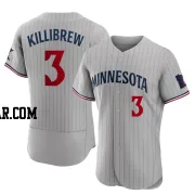 Harmon Killibrew Men's Minnesota Twins Gray Authentic Road Jersey