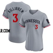 Harmon Killibrew Men's Minnesota Twins Gray Elite Road Jersey