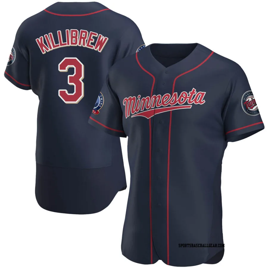 Harmon Killibrew Men's Minnesota Twins Navy Authentic Alternate 60th Season Jersey