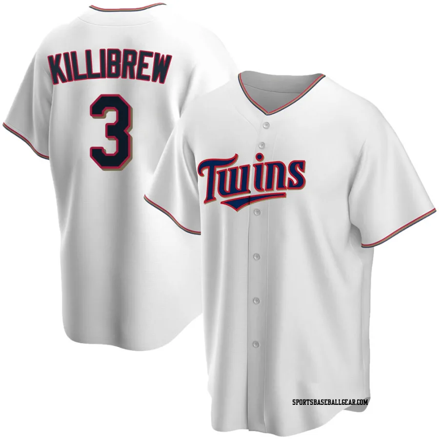 Harmon Killibrew Men's Minnesota Twins White Replica Home Jersey