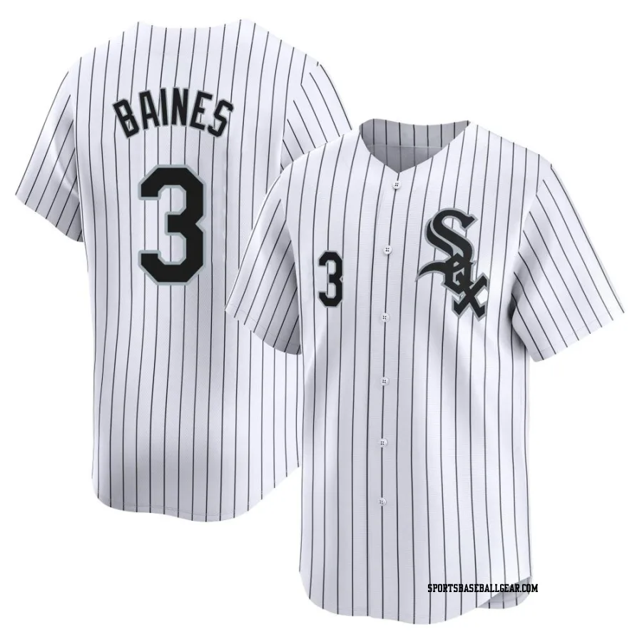 Harold Baines Men's Chicago White Sox White Limited Home Jersey