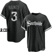 Harold Baines Youth Chicago White Sox Black Replica 2021 City Connect Jersey