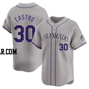 Harold Castro Men's Colorado Rockies Gray Limited Road Jersey