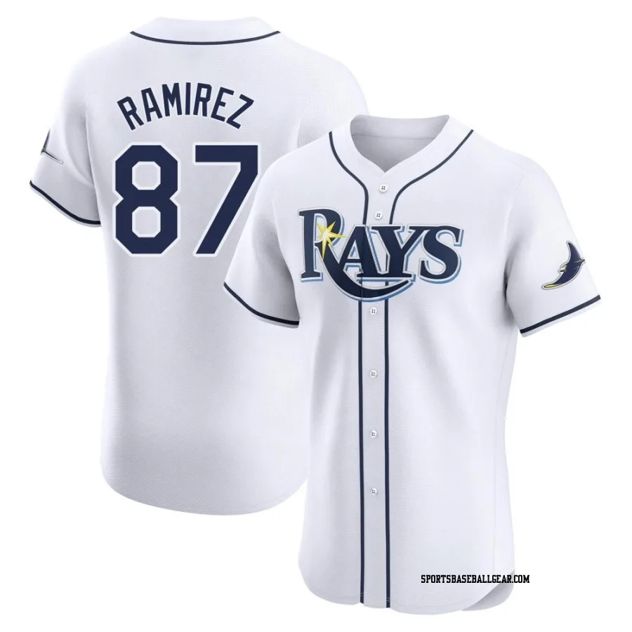 Harold Ramirez Men's Tampa Bay Rays White Elite Home Jersey