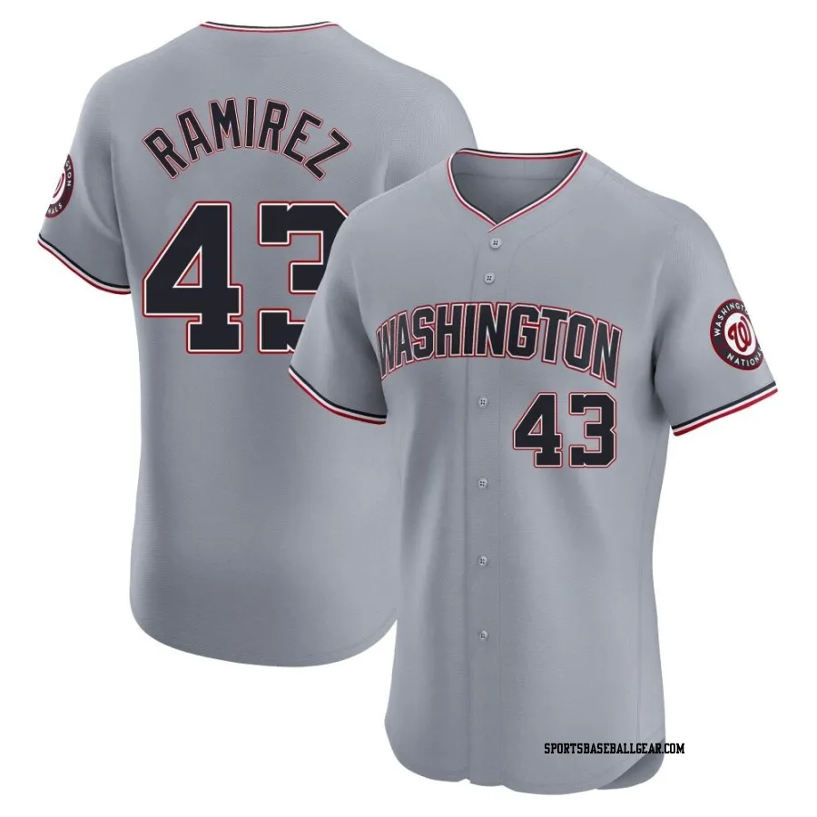 Harold Ramirez Men's Washington Nationals Gray Elite Road Jersey