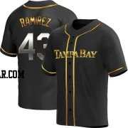 Harold Ramirez Youth Tampa Bay Rays Black Golden Replica Alternate Jersey