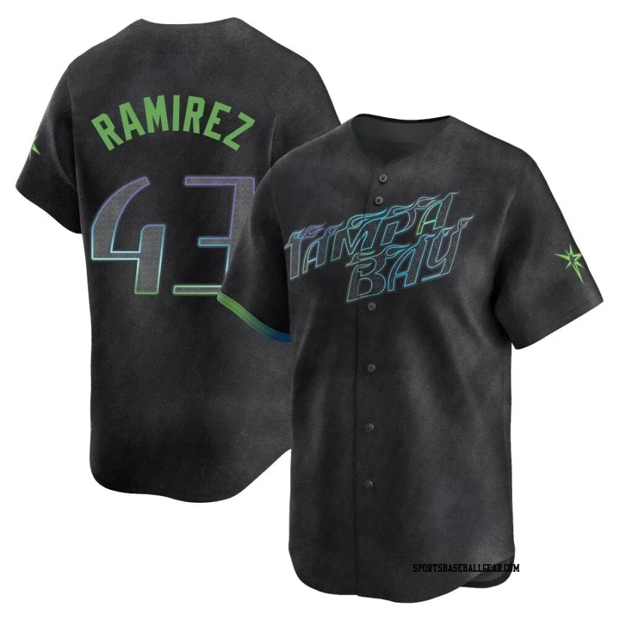 Harold Ramirez Youth Tampa Bay Rays Charcoal Limited 2024 City Connect Jersey