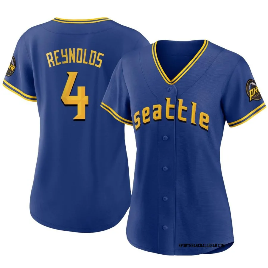 Harold Reynolds Women's Seattle Mariners Royal Authentic 2023 City Connect Jersey