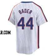 Harrison Bader Men's New York Mets White Limited Cooperstown Collection Jersey