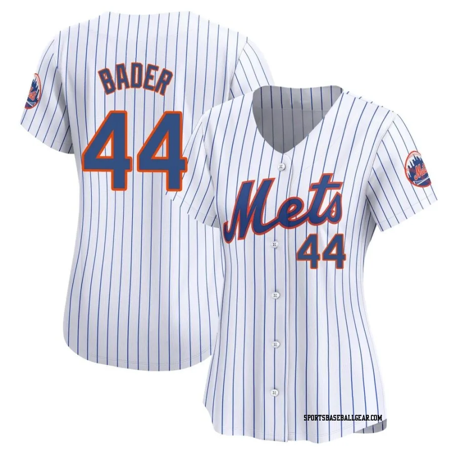 Harrison Bader Women's New York Mets White Limited Home Jersey