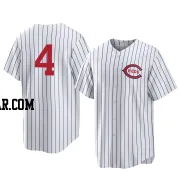 Harrison Bader Youth Cincinnati Reds White Replica 2022 Field Of Dreams Jersey