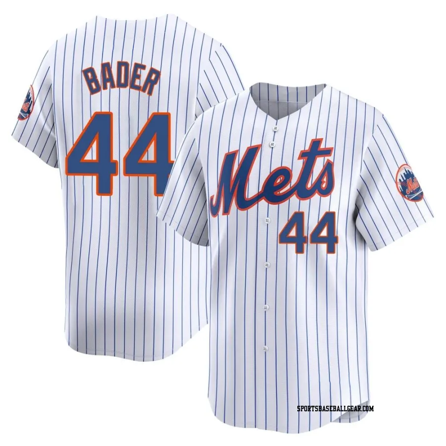 Harrison Bader Youth New York Mets White Limited Home Jersey