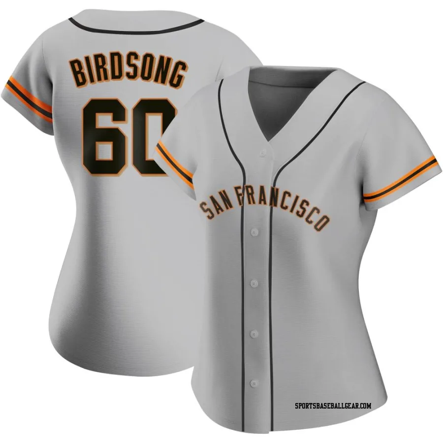 Hayden Birdsong Women's San Francisco Giants Gray Replica Road Jersey